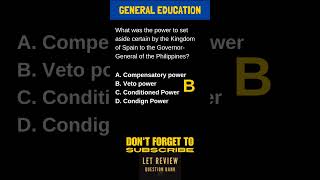 GEN ED Review Questions 5758 letreview [upl. by Idonna]