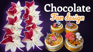 Chocolate flower design 🌼  ​⁠cakewithwasim6704 trending chocolateflower chocolate flowers [upl. by Anawk517]