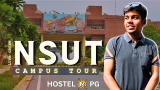 NSUT Campus Tour 20  All about NSIT  Infrastructure Placements Hostels College Life [upl. by Eniamart]