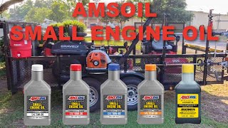 AMSOIL Small Engine Oil for Lawn Mowers Generators Snow Blowers and More [upl. by Catima950]