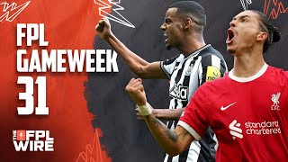 FPL Gameweek 31 Pod  The FPL Wire  Fantasy Premier League Tips 202324 [upl. by Yenial425]