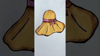 Floppy Hat drawing youtubeshorts shortvideo shortfeed drawingideas easydrawing [upl. by Eidde]