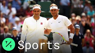 Roger Federer Rafael Nadal Meet in Wimbledon SemiFinal [upl. by Affra]