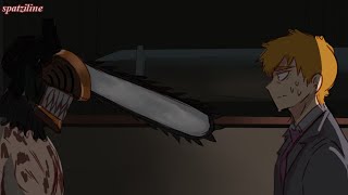 Reigen finds Denji instead of Makima Mob Psycho 100 x Chainsaw Man Comic [upl. by Lavena]