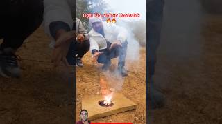 Light fire without matchstick lifehacks experiment fire shorts howto [upl. by Inele368]