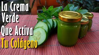 La CREMA Antiarrugas que es ORO VERDE para tu PIEL y Activa tu Colágeno [upl. by Jadd]