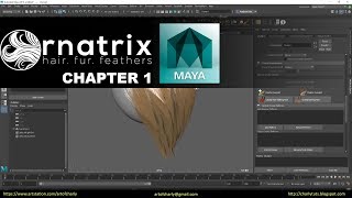 OrnatrixMaya Demonstration hair in Viewport 20 with HairPhysicalShader [upl. by Nelubez184]