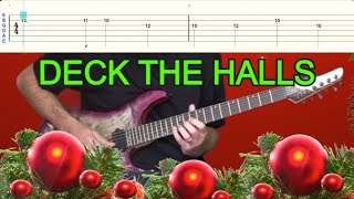 Deck The Halls  GUITAR TAB  Instrumental [upl. by Nolek]