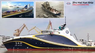 First in the World China Launched Revolutionary Design New Unmanned Ship Zhu Hai Yun [upl. by Tymes]