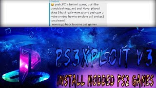 How to emulate amp Install PS2 Games On Ps3 Xploit V3REQUESTED [upl. by Vilberg24]