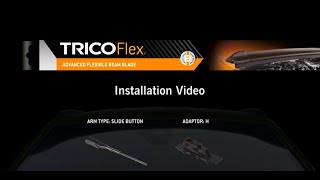 TRICO Flex FL Installation Video  Slide Button H Adaptor [upl. by Groark]