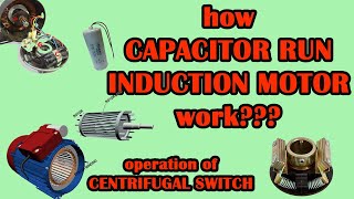 capacitor run induction motor working induction motor circuit diagram  centrifugal switch working [upl. by Alletsyrc87]