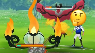 Chandelure with Poltergeist move 🤔 How good is Chandelure in GBL Pokemon go [upl. by Bronson747]