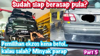 AKHIRNYA SIAP FULL SYSTEM EXHAUST  BALUT EXTRACTOR  MYVI G3 PAKAI S FLOW PADU  K1 EKZOS PART 5 [upl. by Anada535]