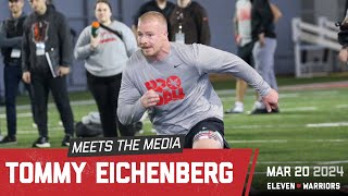 Tommy Eichenberg breaks down his performance at Ohio States pro day and his predraft experience [upl. by Ardnot]