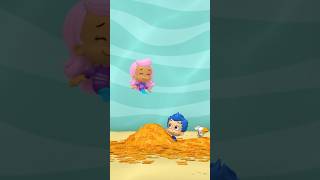 Bubble Puppy jumps in leaf pile 🍂  Bubble Guppies shorts [upl. by Akedijn]