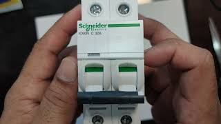 Schneider Acti9 IEC 2P 32A C DINRail Type Miniature Circuit Breaker 230400V 10kAIC A9F44232 [upl. by Akemat]