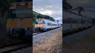 S447 con destino MAÇANET MASSANES Rodalies R1 train trains renfe shortsyoutube [upl. by Idonah]