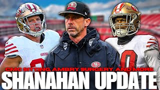 🚨Shanahan UPDATE  CMC Injury News Ambry Thomas Surgery And More 49ers News… [upl. by Delaney290]