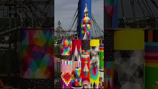 largescale mural by artist Okuda San Miguel art artists mural publicart moltenimmersiveart [upl. by Trow]