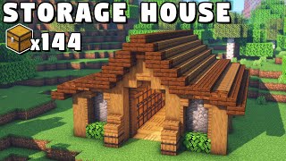 Minecraft Storage House Tutorial How to Build [upl. by Atihcnoc]