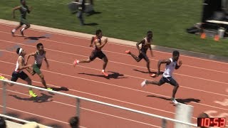 2017 TF  CIFss Prelims D4  100 Meters Boys 6 Heats 20D4 [upl. by Acissj]