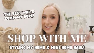 SHOP WITH ME amp STYLE MY KITCHEN WHITE COMPANY DUPES  Bargain finds  Matalan haul  Amazon Ideas [upl. by Carpio]