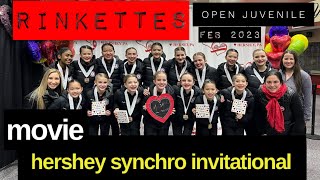 Full Video of the RINKETTES Synchronize Skating team at HERSHEY 2023 Performance FIRST PLACE [upl. by Grubman671]