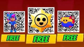 9 Secret Qr Codes to get FREE stuff in Brawl Stars [upl. by Noit]