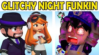 Friday Night Funkin GLITCHY NIGHT FUNKIN VS SMG4 Full Week FNF ModSMG4Mario [upl. by Carrissa]