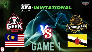 Game 1 Team Malaysia vs Team Brunei  Razer SEA Invitational Group Stage A  MLBB [upl. by Pelletier]