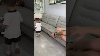 Cute Baby Ties Up Dad And Wants To Play With His Phone funny fatherhoodlovecutefatherhoodmoments [upl. by Soalokin]