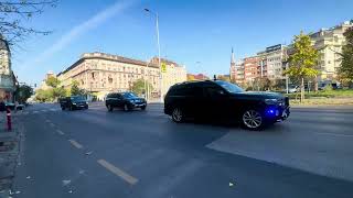 Zelenszkij in Budapest hu24eu klfo tek vipunit zelensky policecar delegacio [upl. by Aineles430]