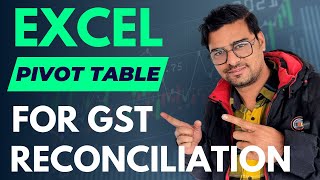 GST reconciliation with Excel Pivot Tables 🔄  Pivot Tables in Excel for GST Reconciliation [upl. by Zolner552]