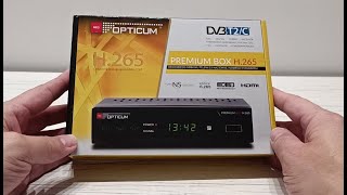 OPTICUM PREMIUM BOX H265  recenzja tunera DVBT2  DVBC [upl. by Iand]