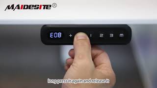 How to Deal with the Error Code E08 on Maidesite Standing Desk [upl. by Ritch]