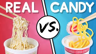 We Try the Ultimate Real vs Candy Challenge 15 [upl. by Ahsa]