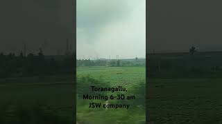 Jindal steel works company can bee seen from train in Toranagallu Karnataka state in INDIA [upl. by Ayiram]