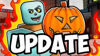 THE HALLOWEEN UPDATE in Roblox Heroes Battlegrounds [upl. by Lasiaf]