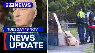 Alan Jones faces new charges Womans body found in Sydney  9 News Australia [upl. by Anrak]