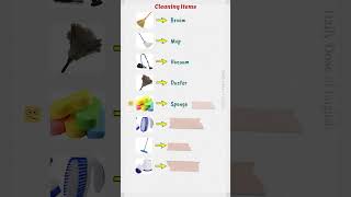 Cleaning Items  English Vocabulary Builder [upl. by Krongold]