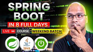 Spring Boot in 8 Full Day Live Course  Weekend [upl. by Sonni]