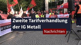 Zweite Tarifverhandlung der IG Metall I LZ TV Nachrichten [upl. by Helmut]