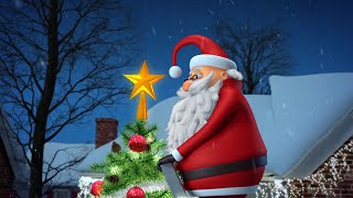 Animated Christmas Card Template  Santas Magic Tree [upl. by Ayotal]