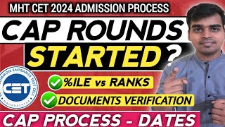 CAP Rounds Dates  Process for MHT CET 2024  ✅ Ranks  Option Form Filling Dates [upl. by Nnaul654]