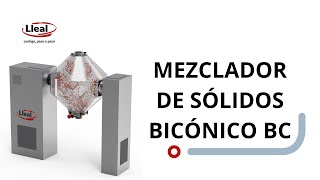 MEZCLADOR DE SÓLIDOS BICÓNICO [upl. by Felice]