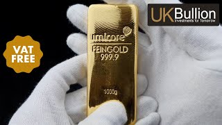 1kg Umicore Gold Cast Bar I Call us for details [upl. by Myrvyn269]