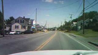 A 10minute drive on Route 1 in Madawaska Maine United States [upl. by Yalcrab294]