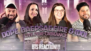 BTS quotDope  Baepsae  Fire  Idolquot in Japan  Reaction [upl. by Aznofla421]