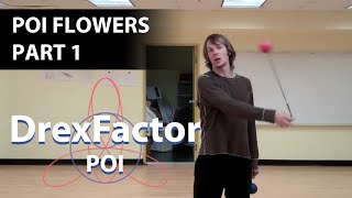 Beginner Poi Tutorial Flowers part 1 [upl. by Maurer]